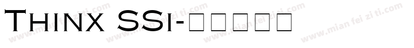 Thinx SSi字体转换